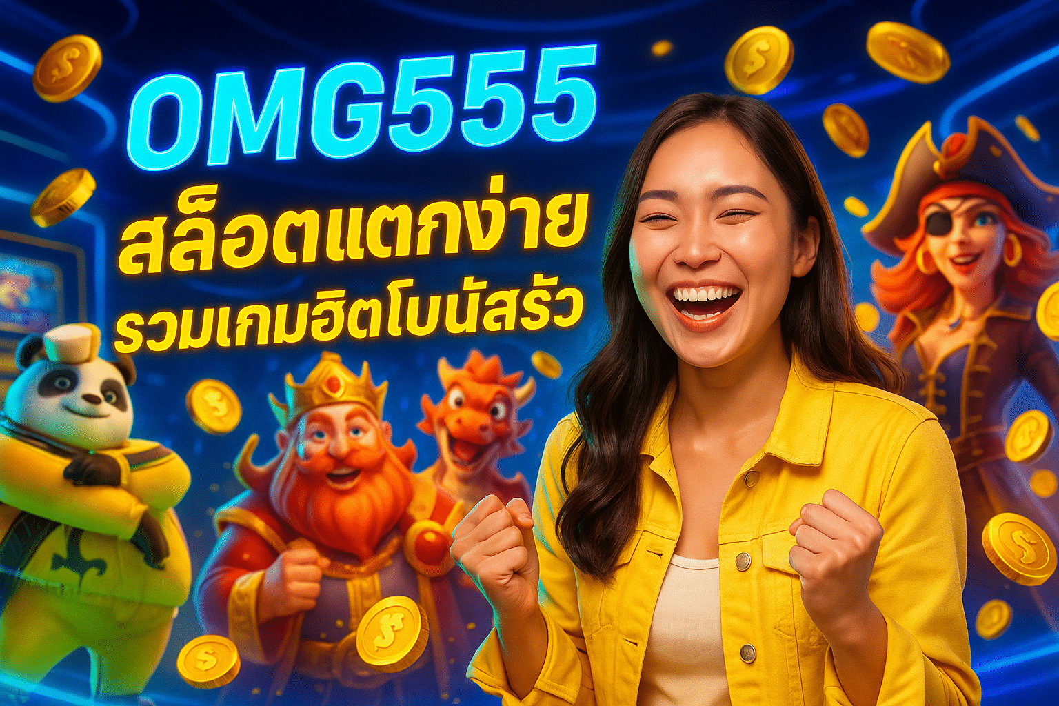 OMG555 สล็อตแตกง่าย รวมเกมฮิตโบนัสรัว
